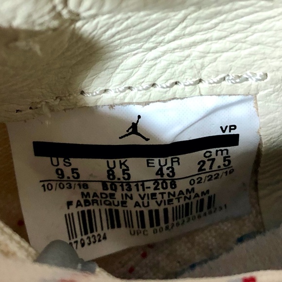 Jordan Apex React 'Light Cream' NWOT Size 9.5 - Picture 9 of 12